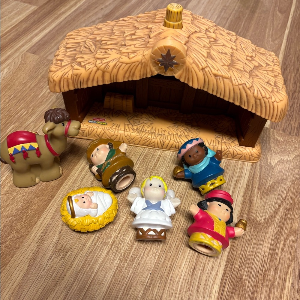 Fisher Price Little People Nativity Set Figures Lot of 5